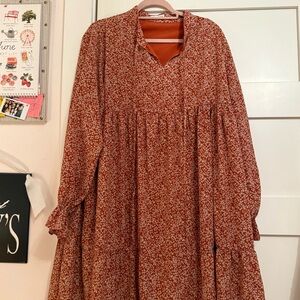 Chic Soul Stroll in the Park Dress Orange